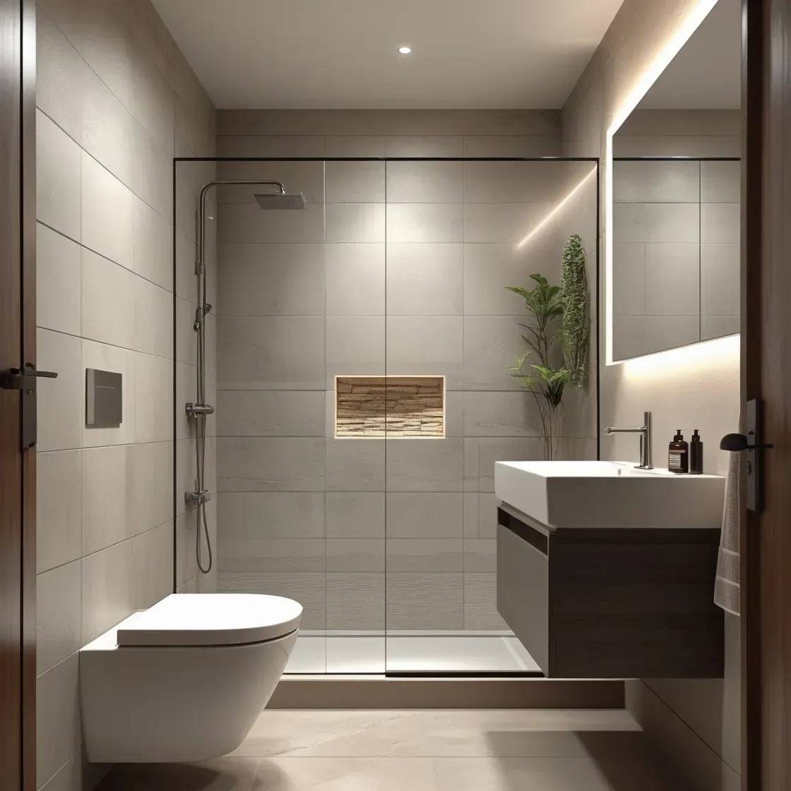 Baño remodelado en Cali con nuevos enchapes y accesorios, ejemplo de costo de remodelación por m²