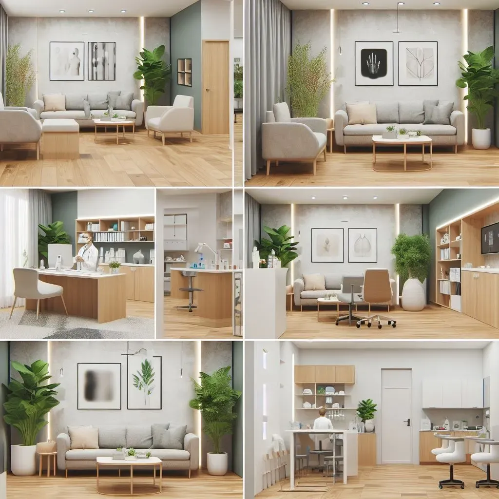 Decoración y diseño de consultorio médico pequeño en Cali, optimizado para flujos de circulación y confort del paciente