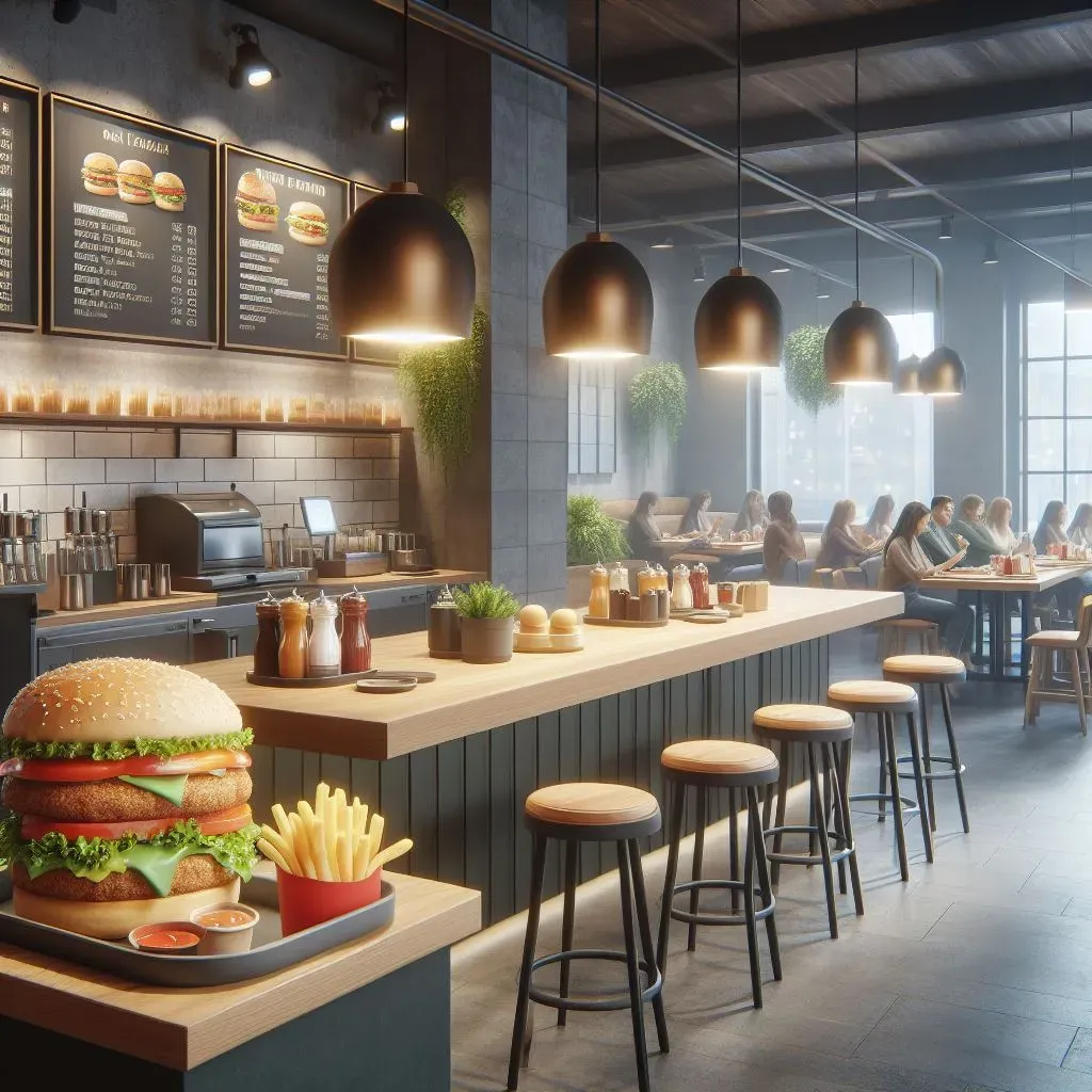 Diseño de local de comidas rápidas en Jamundí con distribución funcional y fachada moderna por CAMARK Projects