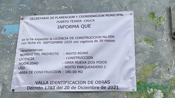 Licencia de construcción demolición y obra nueva en Cali