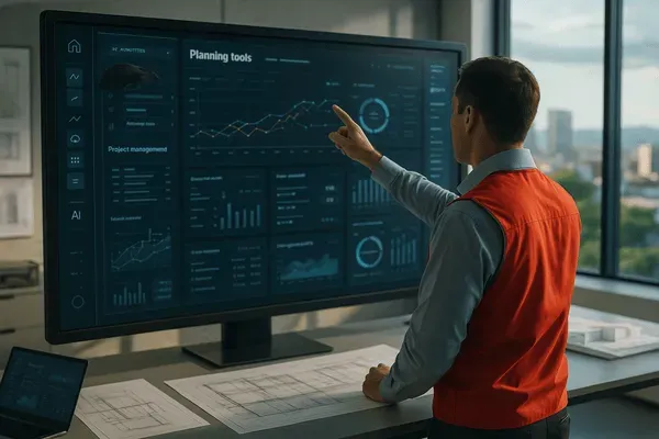 Fachada de construcción sin licencia en Cali con aviso de infracción urbanística de la Secretaría de Planeación