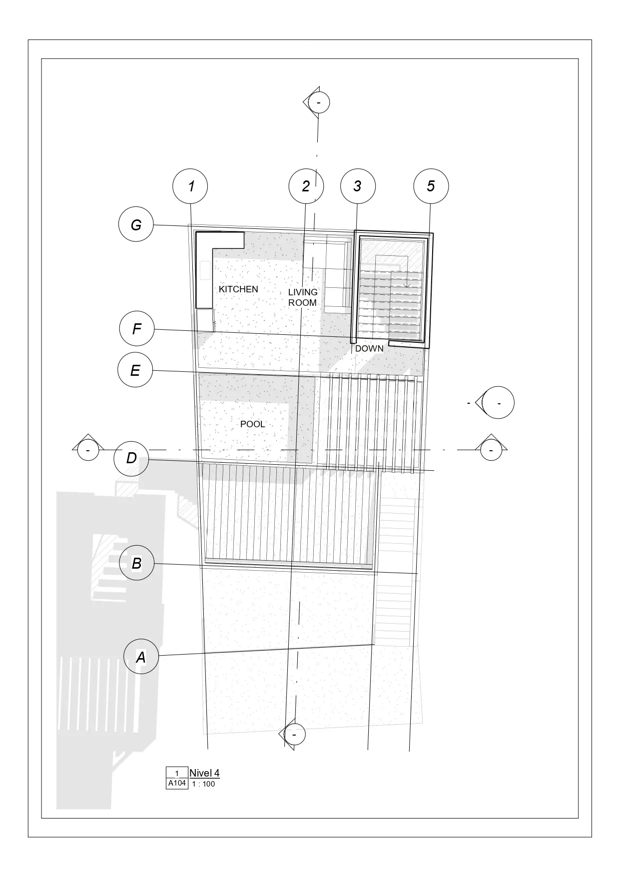 Plano de detalles constructivos vivienda campestre en condominio Sun Village Jamundí — CAMARK Projects